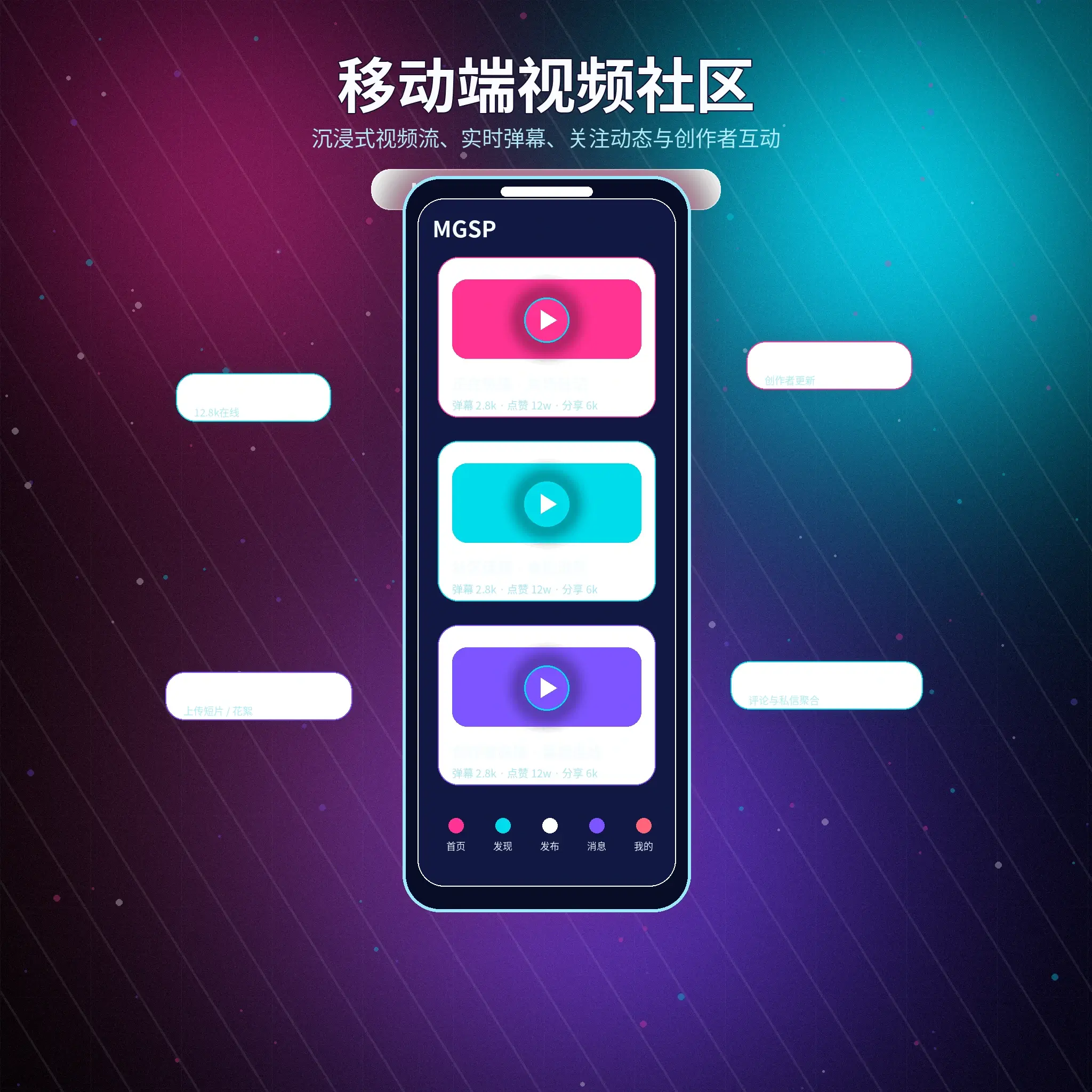 蘑菇视频移动端APP服务功能